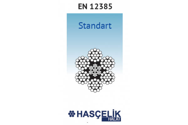 STANDART 6x19 ST ÇELİK ÖZLÜ / IWRC 